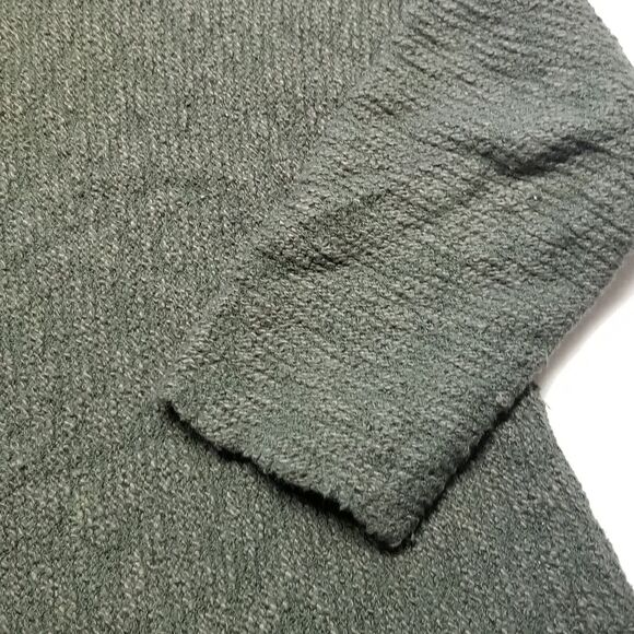 AndTheWhy M/L Army Green Sweater Turtleneck Waffle Knit Chunky Gremlin - Picture 3 of 9